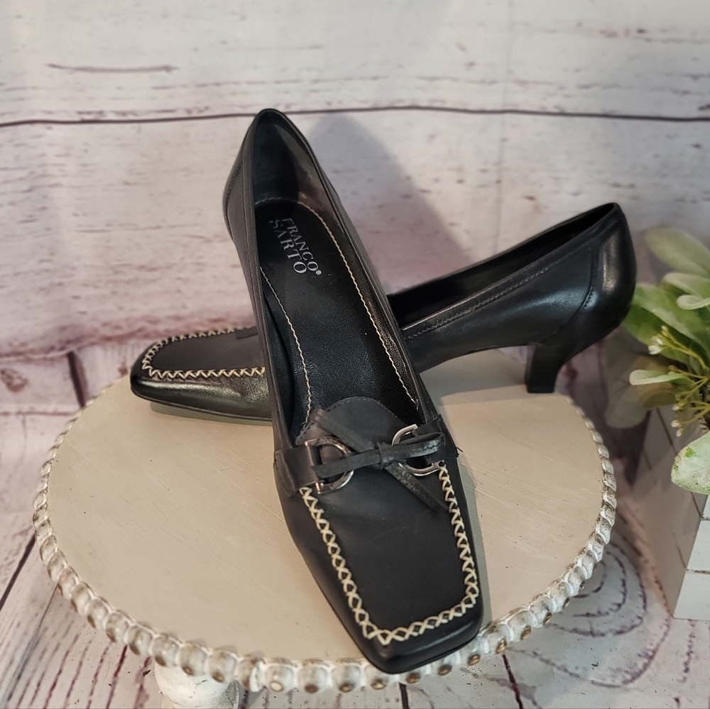 Franco Sarto Black Women's Loafers Size 8.5 - Picture 2 of 14
